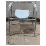 Folding Commode Chair w/ Bucket & Lid