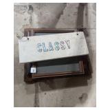 Classy Sign w/ Framed Mirror - Lot 107