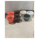 Plastic Plant Pots - Lot of 7