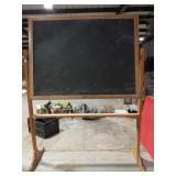Vintage Double-Sided Chalkboard/Whiteboard
