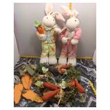 Easter Bunny Plush Figures & Decorative Wreaths