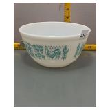 Pyrex Butterprint Mixing Bowl Teal/White