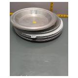 Silver-Tone Trays & White Charger Plates