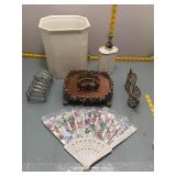 Vintage Bathroom & Silverplate Lot - 6 Pcs