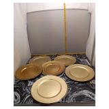 Gold Charger Plates - Set of 6