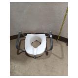 Raised Toilet Seat w/ Safety Arms