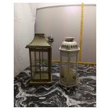 Decorative Metal Lanterns - Set of 2