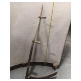 Vintage Scythe w/ Wooden Snath