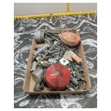 Vintage Round Marker Lights + Hardware Lot