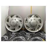Ford Hubcaps 16in Silver - Set of 4