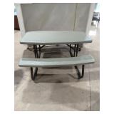 Kids Plastic Picnic Table w/ Benches