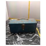 Vintage Metal Toolbox w/ Assorted Tools