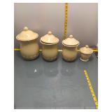 Ceramic Canister Set with Lids