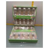 2 boxes 10ct Metal Dipped Globe Light Set - Silver