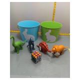 Easter Buckets, Dinosaur Figures & Rubiks Cube