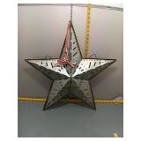 Large Galvanized Metal Star Hanging Decor