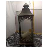 Decorative Metal Lantern w/ Flameless Candle
