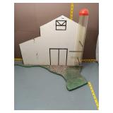 Barn-Style Bird Feeder w/ Silo