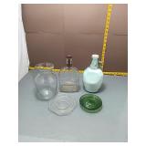 Vintage Glass Lot - 5 Pieces