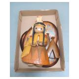 Native American Figurine & Wall Plaques Set