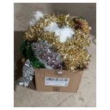 Christmas Tinsel Garland & Holiday Decorations