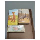 Vintage Playing Card Boxes - Set of 3