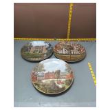 Vintage Decorative Collector Plates - Set of 3