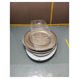 Mixed Lot Plates & Acrylic Organizer