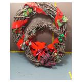 Christmas Grapevine Wreaths - Set of 2