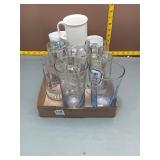 Beer Mugs & Glasses Mixed Lot - 8pcs
