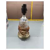 Vintage Cut Glass Lamp Base w/ Cord