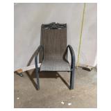 Patio Sling Chair - Metal Frame, Scrollwork