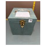86 Deccafile 45 RPM Record Storage Case w/ Records
