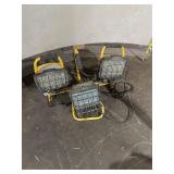 Yellow Work Lights - Lot of 3 Portable