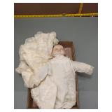 Vintage Bisque Baby Dolls in Christening Gowns
