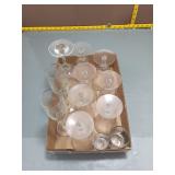 Stemware Glasses Lot - Approx 15 Pieces