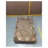 Mason Jar Style Glass Mugs w/ Handles - 12pc