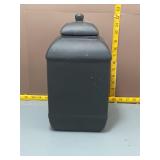 Black Matte Ceramic Lidded Canister Jar