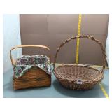 Wicker Basket w/ Braided Handle