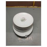 Floral China Dinner Plates Set of 7