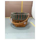 Longaberger Woven Basket w/ Fabric Liner
