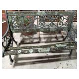 Wrought Iron Garden Bench