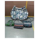 Vera Bradley Quilted Tote Bag - Blue Floral