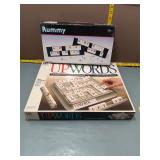 MB UpWords 3D Word Game + Rummy Game