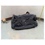 Black Rolling Duffle Bag w/ Shoulder Strap