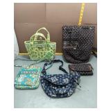 Vera Bradley Quilted Backpack & Wallet Set
