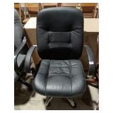 Black Leather Executive Office Chair