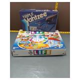 Board Games - Game of Life & Triple Yahtzee