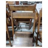 Randolph Hotel Wood Folding Chair