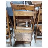 Randolph Hotel Wood Folding Chair